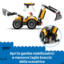 Carica l'immagine nel visualizzatore di Gallery, LEGO City Scavatrice da cantiere gialla 60480