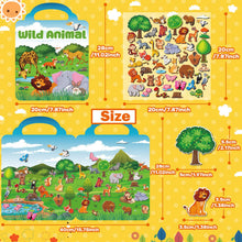 Carica l'immagine nel visualizzatore di Gallery, Kalysky 6 Libro Adesivi Attacca e Stacca Bambini, Album Adesivi Bambini 2-8
