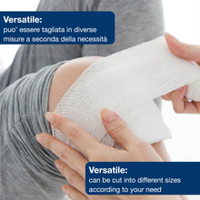 Carica l'immagine nel visualizzatore di Gallery, GIMA - Benda elastica coesiva per fissaggio e sostegno, 20m x 10cm, confezione da 1, 34663