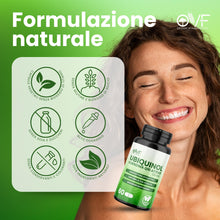 Carica l'immagine nel visualizzatore di Gallery, OVF Coenzima Q10 Attivo Ubiquinolo 120mg, 60 Capsule Vegetali, per Vitalità e Benessere, Coenzyme Q10 Integratore Alta B