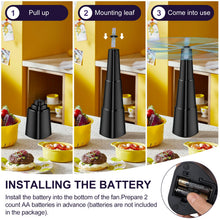 Carica l'immagine nel visualizzatore di Gallery, Repellente per Mosche, 2 Pezzi Ventilatore Repellente per Zanzare, Portatile Anti Mosche Ventola Elettronico per Interni