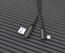 Carica l'immagine nel visualizzatore di Gallery, Techgear - Cavo USB C (90 gradi), colore nero