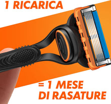Carica l'immagine nel visualizzatore di Gallery, Gillette Fusion5 Lamette di Ricambio per Rasoio da Uomo (4 lamette)
