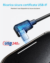 Carica l'immagine nel visualizzatore di Gallery, Anker Cavo USB angolo retto, USB C a USB C da 240W, 1,8m, 2 Pessi