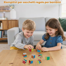 Carica l'immagine nel visualizzatore di Gallery, 30 Pezzi Cubo di Rubik Mini 3x3, Piccoli Rompicapi con Portachiavi Bambini