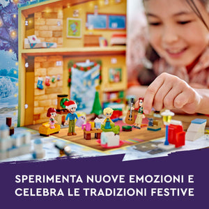 LEGO Friends Calendario dell'Avvento 2024, Giocattolo di Natale con 5 Mini Bamboline, 3 Animali e Accessori, Giochi Sociali per Bambini e Bambine da 6 Anni in su, Idea Regalo Divertente 42637