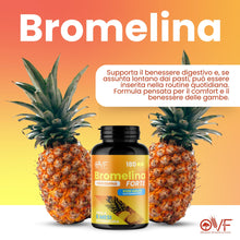 Carica l'immagine nel visualizzatore di Gallery, OVF Bromelina Forte 180cps | Integratore Bromelina 5000 GDU | 6 Mesi di Fornitura | Integratore Naturale di Ananas Formu