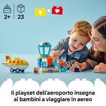 Carica l'immagine nel visualizzatore di Gallery, LEGO DUPLO La prima volta in aeroporto 10443
