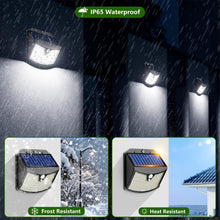 Carica l'immagine nel visualizzatore di Gallery, Luce Solare Led Esterno, 3 Modos IP65 Impermeabile Faretto LED da Esterno con Sensore di Movimento, Lampada Solare da Es