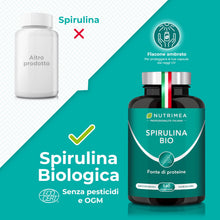 Carica l'immagine nel visualizzatore di Gallery, SPIRULINA BIO PURA 1500 mg | 540 Compresse | 6 Mesi di Scorta | Nutrimea