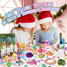Carica l'immagine nel visualizzatore di Gallery, Gaeymy Calendario Dell'avvento 2024, 24 Kit Pozioni Magiche Bambina, Gioco Creativo Magia Bambini Fai da Te, Kit Lavoretti Creativi per Kinder, Regalo Natale Giochi Bimbe Ragazza 5 6 7 8 9 10 Anni