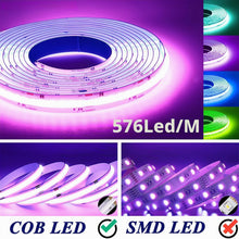 Carica l'immagine nel visualizzatore di Gallery, Striscia LED RGB COB WIFI 2M, 12V, 576LEDs/M