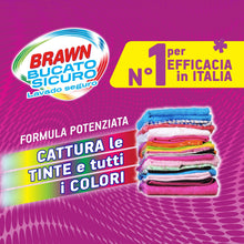 Carica l'immagine nel visualizzatore di Gallery, Brawn Bucato Sicuro Foglietti Acchiappacolore, Con Agenti Inibitori Cattura le Tinte e i Colori, Confezione da 80 Foglie