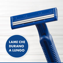 Carica l'immagine nel visualizzatore di Gallery, Gillette Blueii Rasoi da Uomo Usa e Getta Confezione da 20, Rasoio a 2 Lame con Testina Fissa