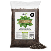 Carica l'immagine nel visualizzatore di Gallery, Biotica Aurum Terriccio Universale Fertilizzato 5L con Humus di Lombrico