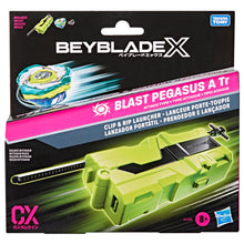 Carica l'immagine nel visualizzatore di Gallery, Hasbro Beyblade X, Lanciatore Clip &amp; Rip con bey di Attacco di Takara Tomy con Rotazione a Destra, trottole da Battaglia