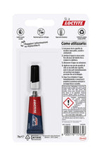 Carica l'immagine nel visualizzatore di Gallery, Loctite Super Attak Original, colla liquida trasparente con tripla resistenza e istantanea, colla resistente per gomma, 