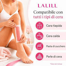 Carica l'immagine nel visualizzatore di Gallery, LALILL Strisce in Pile 100 Pezzi - per la Depilazione con Cera Calda e Pasta di Zucchero Epilatoria Viso - per Corpo