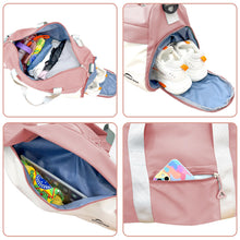 Carica l&#39;immagine nel visualizzatore di Gallery, ZIOSINM Borsone Palestra Donna Uomo 35L Piccola Borsa Palestra con Scomparto per Scarpe, Borsone da Viaggio Weekender, Borsa Sportivacon Maniglia per Trasporto e Deposito per Tappetino Yoga (rosa)