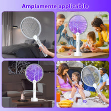 Carica l'immagine nel visualizzatore di Gallery, GooQand Racchetta Zanzare Elettrica 4000V, Ricaricabile USB C Racchetta Zanzare Elettric Anti Zanzare, Protezione dal Tatto, Antizanzare per Casa Campeggio Interni ed Esterni