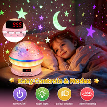 Carica l'immagine nel visualizzatore di Gallery, Giocattoli Bambina 2-10 Anni, Timer Proiettore Stella Luce Notturna Decorazione Lampada Bambina 3-8, Giochi Bambini Comp