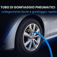 Carica l'immagine nel visualizzatore di Gallery, 2 Pezzi Tubo Gonfiaggio Pneumatici 12.5mm, Prolunga Tubo Manometro Pressione Gomme per Pistola Gonfiaggio Pneumatici e G