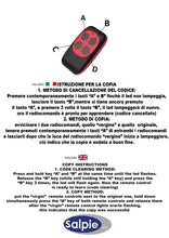 Carica l'immagine nel visualizzatore di Gallery, Telecomando Cancello Universale 433 MHz – 2 Pezzi – Autoapprendimento Codice Fisso – Batterie Incluse – Compatibile Solo