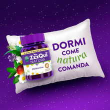 Carica l'immagine nel visualizzatore di Gallery, ZzzQuil Natura, MELATONINA per DORMIRE, INTEGRATORE con MELATONINA pura ed Estratti di Valeriana, Camomilla e Lavanda, MAXI FORMATO 2x72 Pastiglie Gommose, Gusto MANGO E BANANA