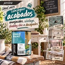 Carica l'immagine nel visualizzatore di Gallery, JOVIRA PINTURAS Chalk Paint - Vernice gessata all'acqua opaca + Pennello speciale per legno. Rinnovate i vostri mobili c