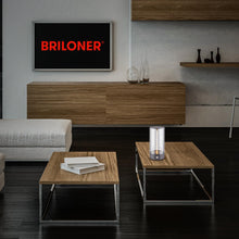 Carica l'immagine nel visualizzatore di Gallery, BRILONER - Lampada da tavolo LED senza fili con controllo touch a 4 livelli, filamento, luce bianca calda, ricarica USB-