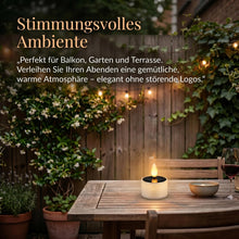 Carica l'immagine nel visualizzatore di Gallery, Set di 4 lumini solari per esterni con sensore crepuscolare, resistenti alle intemperie, per cimitero, balcone e giardin