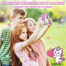 Carica l'immagine nel visualizzatore di Gallery, CAMCLID Macchina Fotografica Bambini Istantanea, 2,4 Pollici Digitale Fotocamera Bambini con 32GB Scheda e Carta Fotografica per Stampa, Regalo di Natale per Bambini dai 3-12 Anni (Viola)