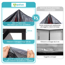 Carica l'immagine nel visualizzatore di Gallery, Apalus VP Zanzariera Magnetica per Porta Balcone 120×240 cm, 2× più resistente del modello Classico, anti-graffio per ga