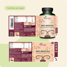 Carica l'immagine nel visualizzatore di Gallery, Vegavero Myo Inositolo e D-Chiro Inositolo, con Cromo, Zinco, Folato 5-MTHF, Vitamina B6 e Coenzima Q10, PCOS e Ovaio Po