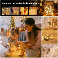 Carica l'immagine nel visualizzatore di Gallery, 2 x luce stringa LED, 20 x LED 2M / 6.6Ft esterno/interno alimentatore USB impermeabile per camera da letto, cortile, ma