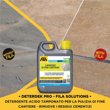 Carica l'immagine nel visualizzatore di Gallery, FILA DETERDEK PRO Disincrostante Acido Tamponato per Pulizia Dopo Posa - 1L