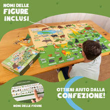 Carica l'immagine nel visualizzatore di Gallery, BONNYCO Lavagna Bambini di Feltro con 116 Figure di Animali della Giungla