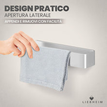 Carica l'immagine nel visualizzatore di Gallery, LIEBHEIM Porta Asciugamani Bagno Adesivo - Appendi Asciugamani Bagno