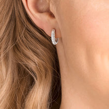 Carica l'immagine nel visualizzatore di Gallery, Swarovski Orecchini Stone, Bianco, Placcatura Rodio
