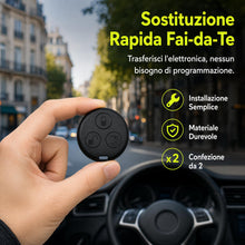 Carica l'immagine nel visualizzatore di Gallery, Guscio Chiave Smart Fortwo 3 Tasti ABS Nero 2 Pezzi Ricambio