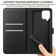 Carica l'immagine nel visualizzatore di Gallery, Ganbary Cover Compatibile con Samsung A22 4G/ M22/ M32 (Non per A22 5G), Protettiva Caso in PU Pelle Premium Portafoglio