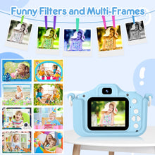 Carica l'immagine nel visualizzatore di Gallery, Bistfy Macchina Fotografica Bambini 48MP e 1080P HD Digitale Videocamera Obiettivo Doppio Selfie Fotocamera per Bambini 3-12 Anni Ragazzi e Ragazze, Schermo IPS con 32GB SD Scheda (Astronauti blu)