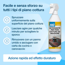 Carica l'immagine nel visualizzatore di Gallery, HG Detergente Per Piani Cottura Ad Induzione, Vetroceramica e Gas, 500ml