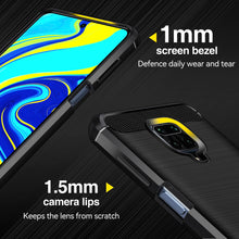 Carica l&#39;immagine nel visualizzatore di Gallery, iVoler Cover per Xiaomi Redmi Note 9S / Xiaomi Redmi Note 9 Pro, [Protezione Antiurto di Grado Militare] Custodia Sottile Morbida in Silicone TPU Anti-Impronte Anti-Graffio Protettiva Case, Nero