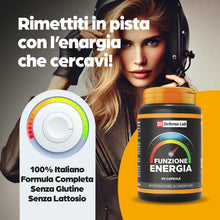 Carica l'immagine nel visualizzatore di Gallery, FUNZIONE ENERGIA, Integratore Stanchezza, 60 Cps, Made in Italy