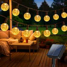 Carica l'immagine nel visualizzatore di Gallery, litogo Luci Solari da Giardino, 15M 50 LED 8 Modalità Catena Luminosa Esterno Solare, Impermeabile Lucine da Esterno Sol