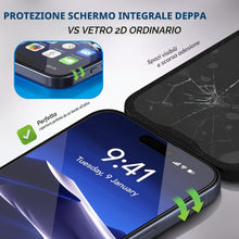 Carica l'immagine nel visualizzatore di Gallery, Deppa |2 Pezzi | Pellicola Protettiva per iPhone 14 Pro (6.1") con Kit di Installazione Facile | Vetro Temperato Anti-Po