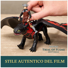 Carica l'immagine nel visualizzatore di Gallery, Dragons DreamWorks, How to Train Your Dragon, Sdentato e Hiccup, Drago e Giocattoli per Bambini, 4+ Anni