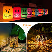 Carica l'immagine nel visualizzatore di Gallery, ELUTENG 4 Pezzi Luci Solari di Ricambio a LED, 8cm Lanterne Solari da Esterno Impermeabile IP55, Pannello Solare per Luc