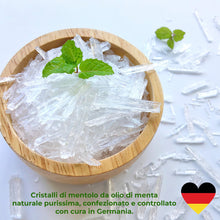 Carica l'immagine nel visualizzatore di Gallery, Detox Organica Cristalli di Mentolo Sauna 100 g - Menta pura al 100%